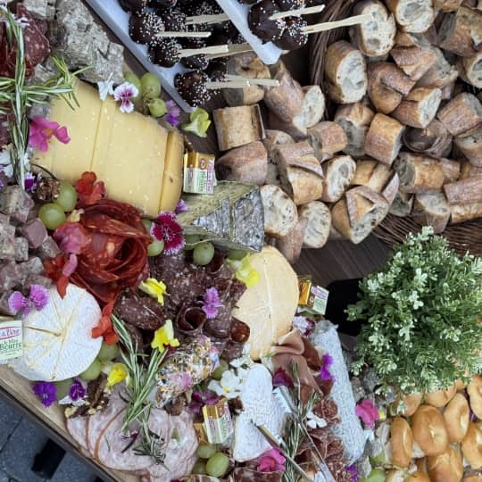 buffet champêtre mariage